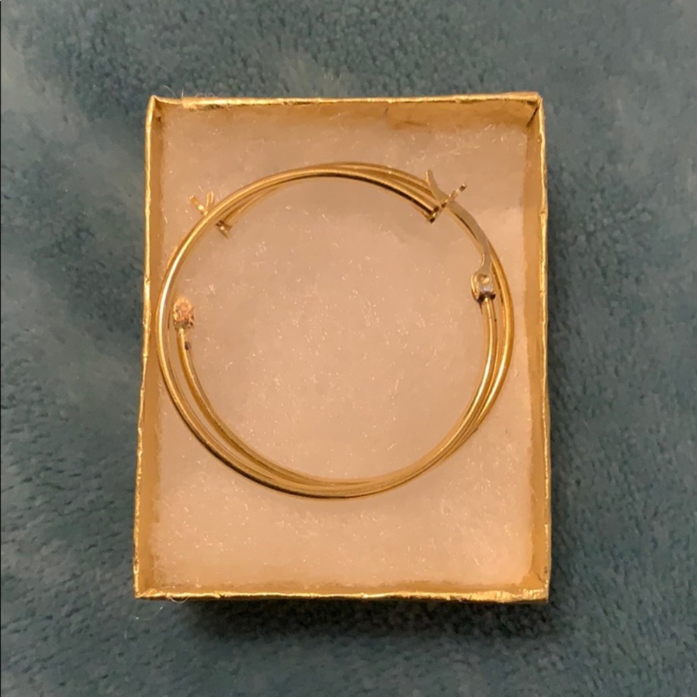 14k gold hoop earrings